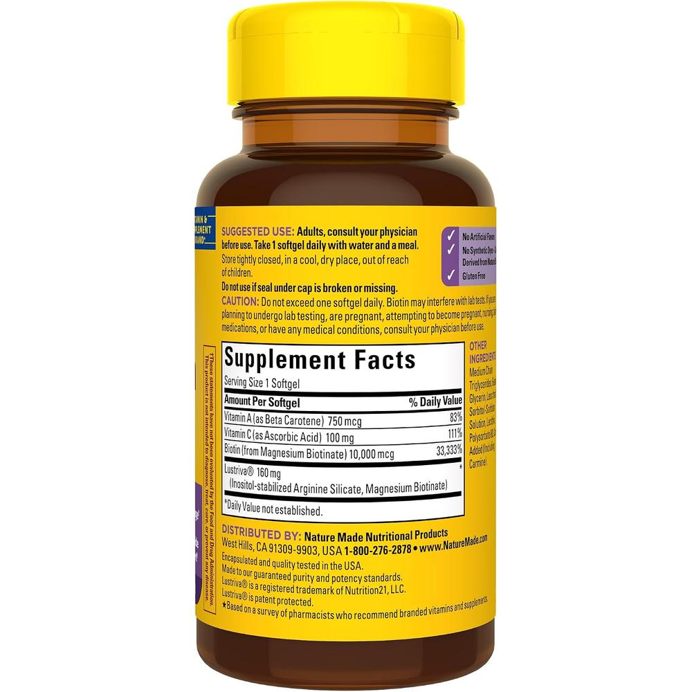 NATURE MADE PACK 2 CRECIMIENTO DEL CABELLO | 30 UND C/U - 9