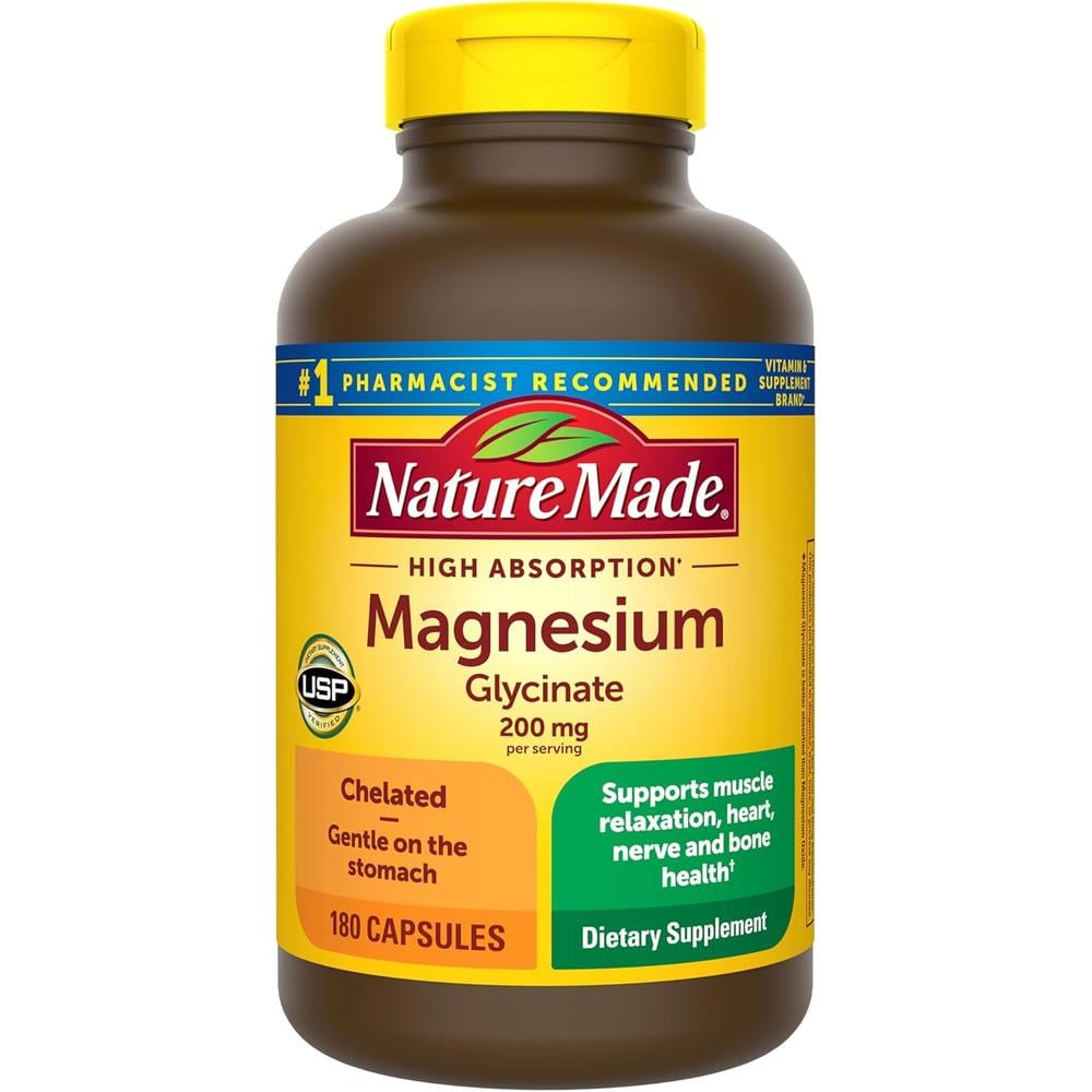 NATURE MADE GLICINATO DE MAGNESIO 200 MG | 180 UND - 1