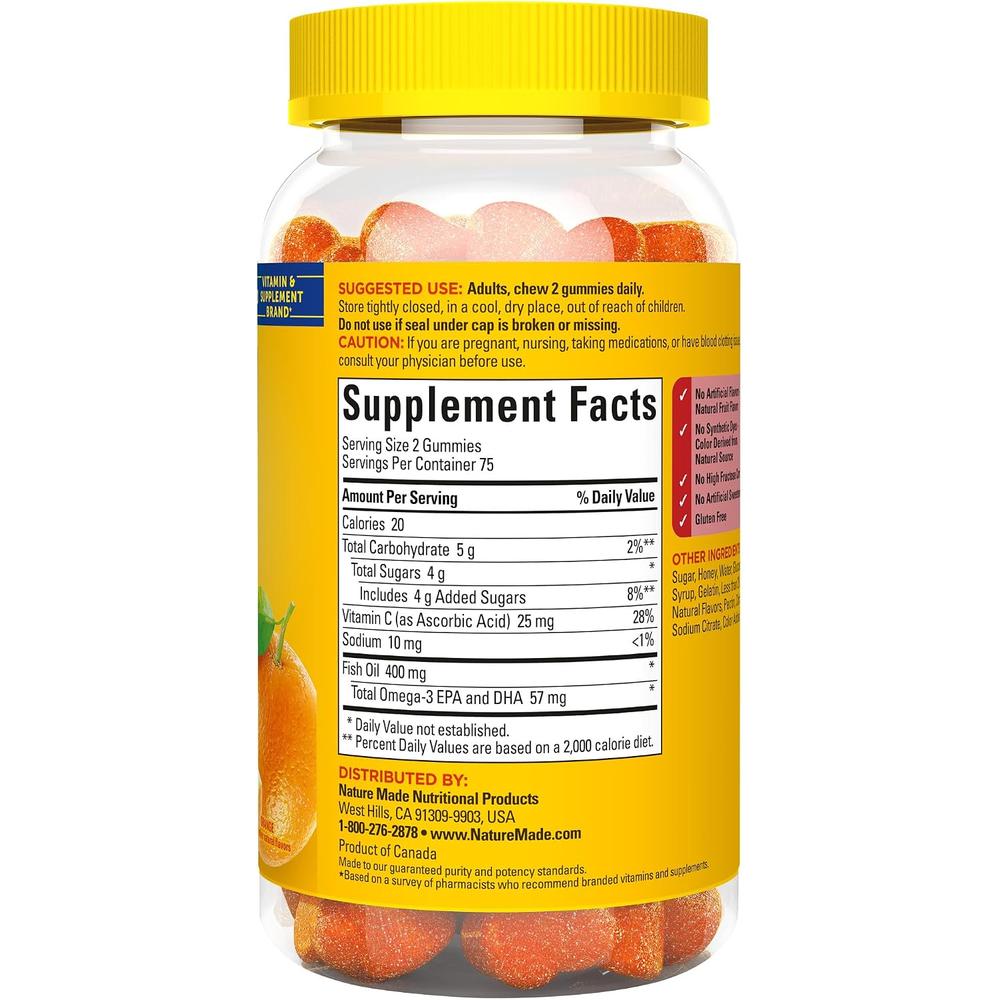 NATURE MADE OMEGA 3 FISH OIL GOMITAS | 150 UND - 7