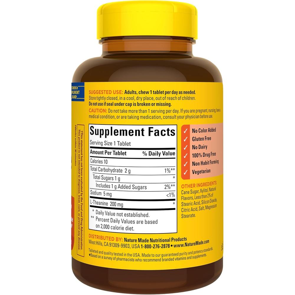 NATURE MADE L-TEANINA 200 MG | 50 UND UND - 9