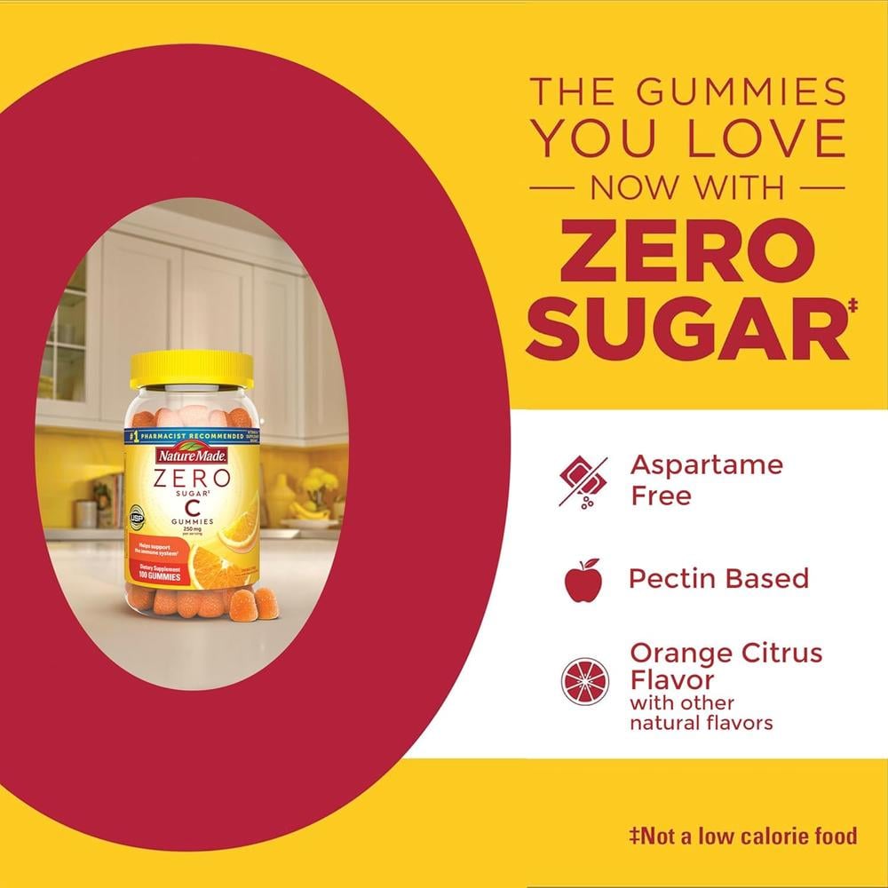 NATURE MADE VITAMINA C CERO AZÚCAR 250 MG | 100 UND - 3