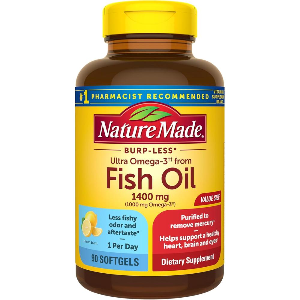 NATURE MADE OMEGA 3 ULTRA BURP LESS 1400 MG | 90 UND - 1