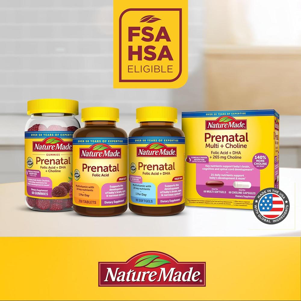 NATURE MADE PRENATAL ÁCIDO FÓLICO + DHA | 110 UND - 4