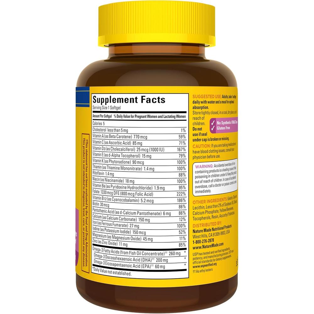 NATURE MADE PRENATAL ÁCIDO FÓLICO + DHA | 110 UND - 9