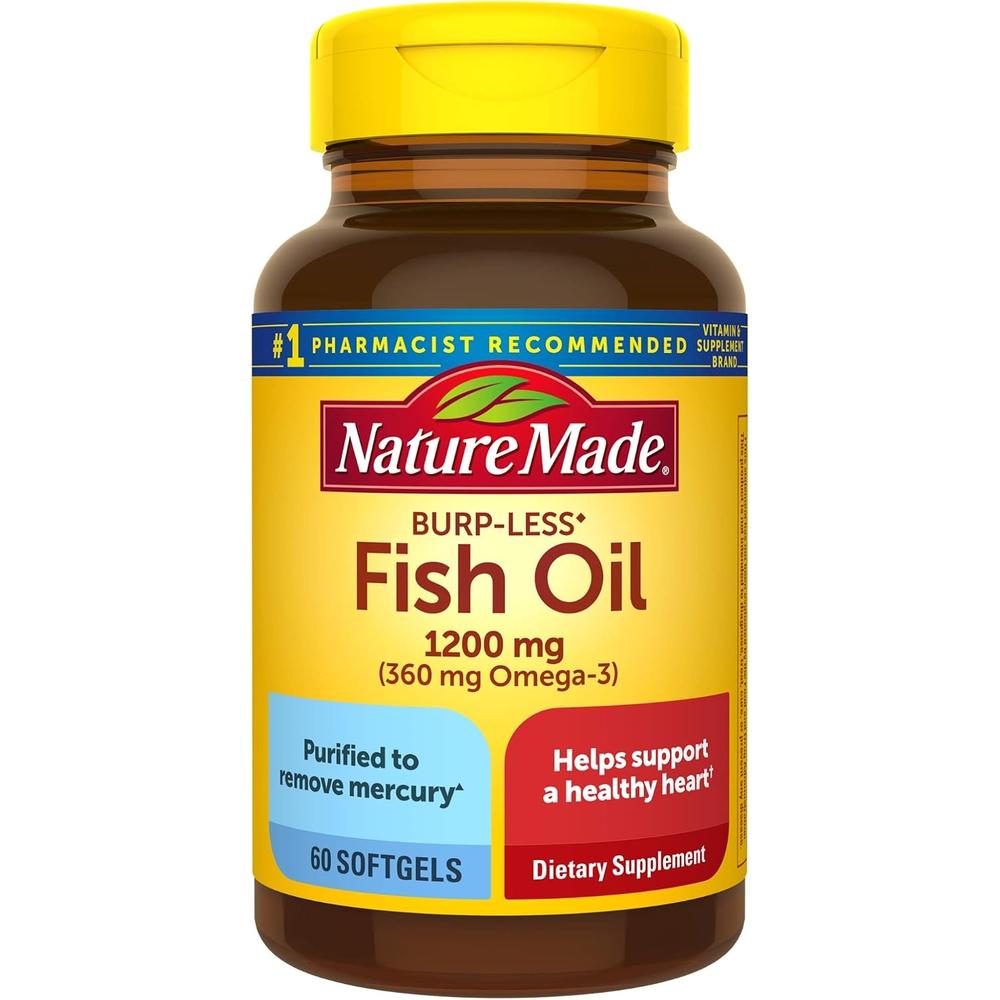 NATURE MADE PACK 3 OMEGA 3 FISH OIL BURP LESS 1200 MG | 60 UND C/U - 1