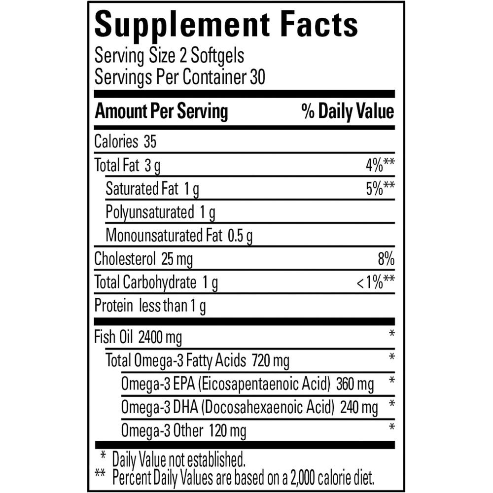 NATURE MADE PACK 3 OMEGA 3 FISH OIL BURP LESS 1200 MG | 60 UND C/U - 2