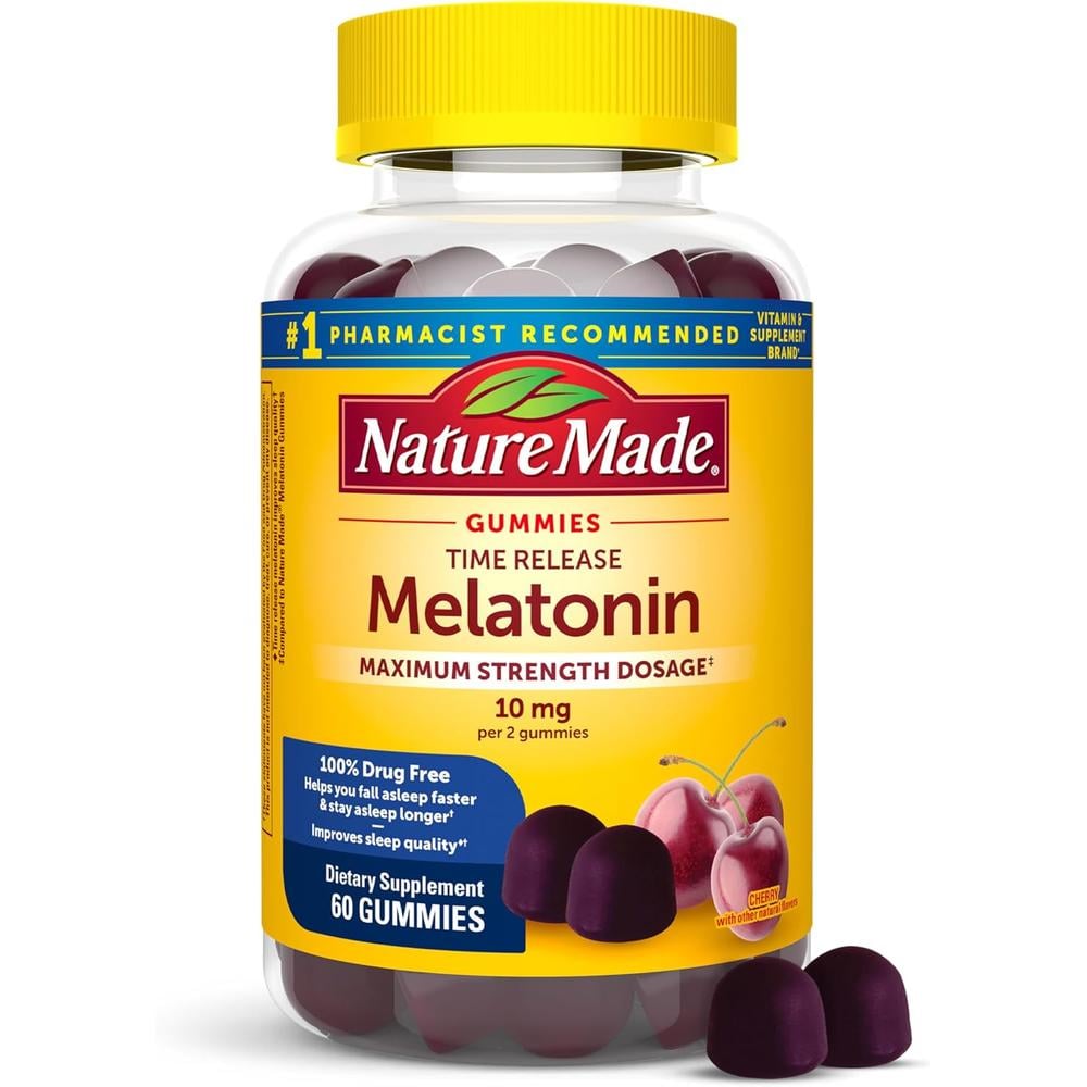 NATURE MADE MELATONINA LIBERACIÓN PROLONGADA 10 MG | 60 UND - 1