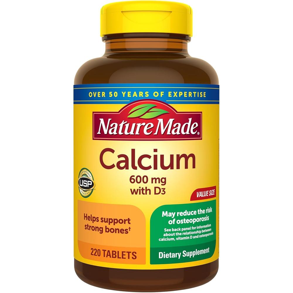 NATURE MADE CALCIO 600 MG + VITAMINA D3 | 220 UND - 1