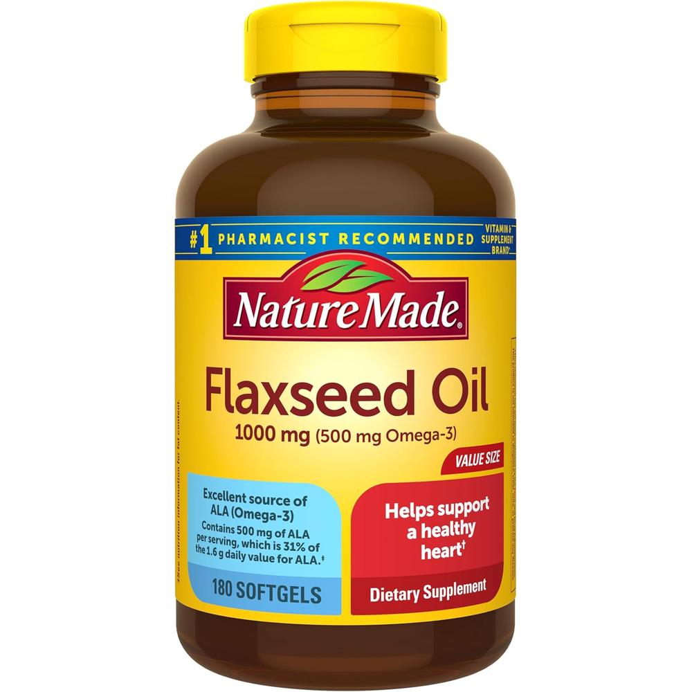 NATURE MADE ACEITE DE LINAZA 1000 MG | 180 UND - 1