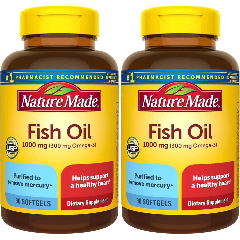 NATURE MADE PACK 2 ACEITE DE PESCADO OMEGA 3 1000 MG | 90 UND C/U - 1
