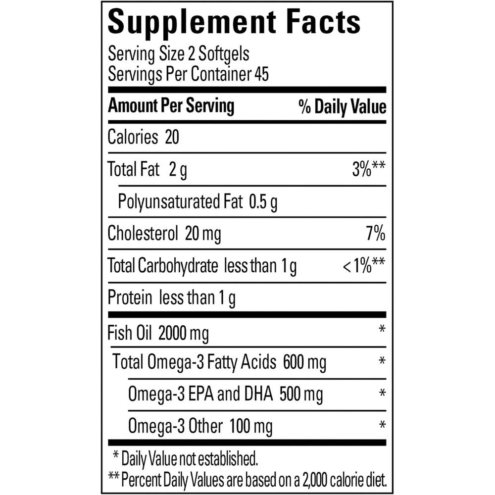 NATURE MADE PACK 2 ACEITE DE PESCADO OMEGA 3 1000 MG | 90 UND C/U - 5