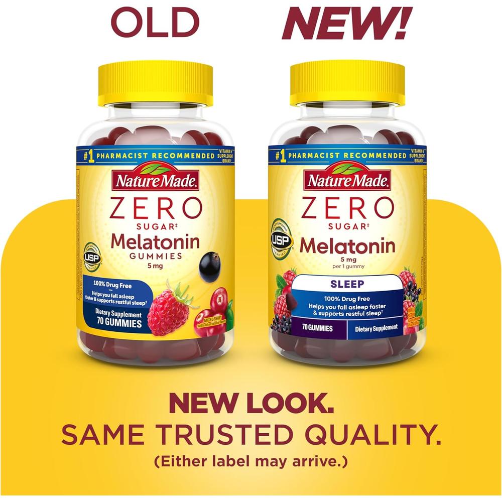 NATURE MADE MELATONINA CERO AZÚCAR 5 MG | 70 UND - 2