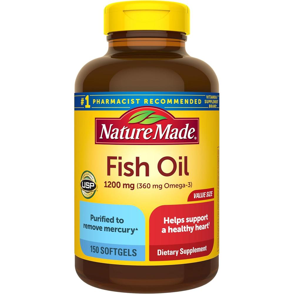 NATURE MADE OMEGA 3 FISH OIL 1200 MG | 150 UND - 1