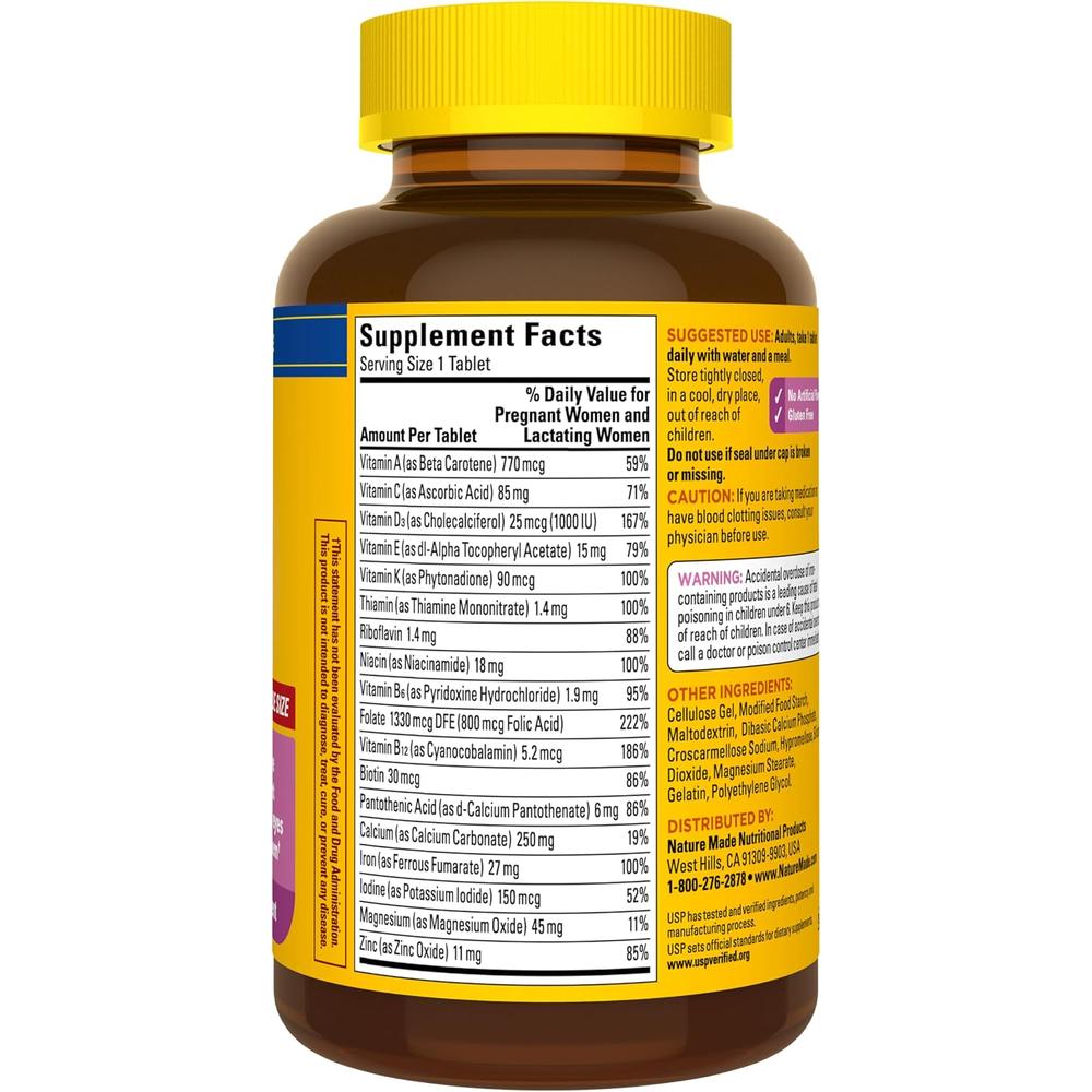 NATURE MADE PRENATAL MULTIVITAMÍNICO | 250 UND - 9