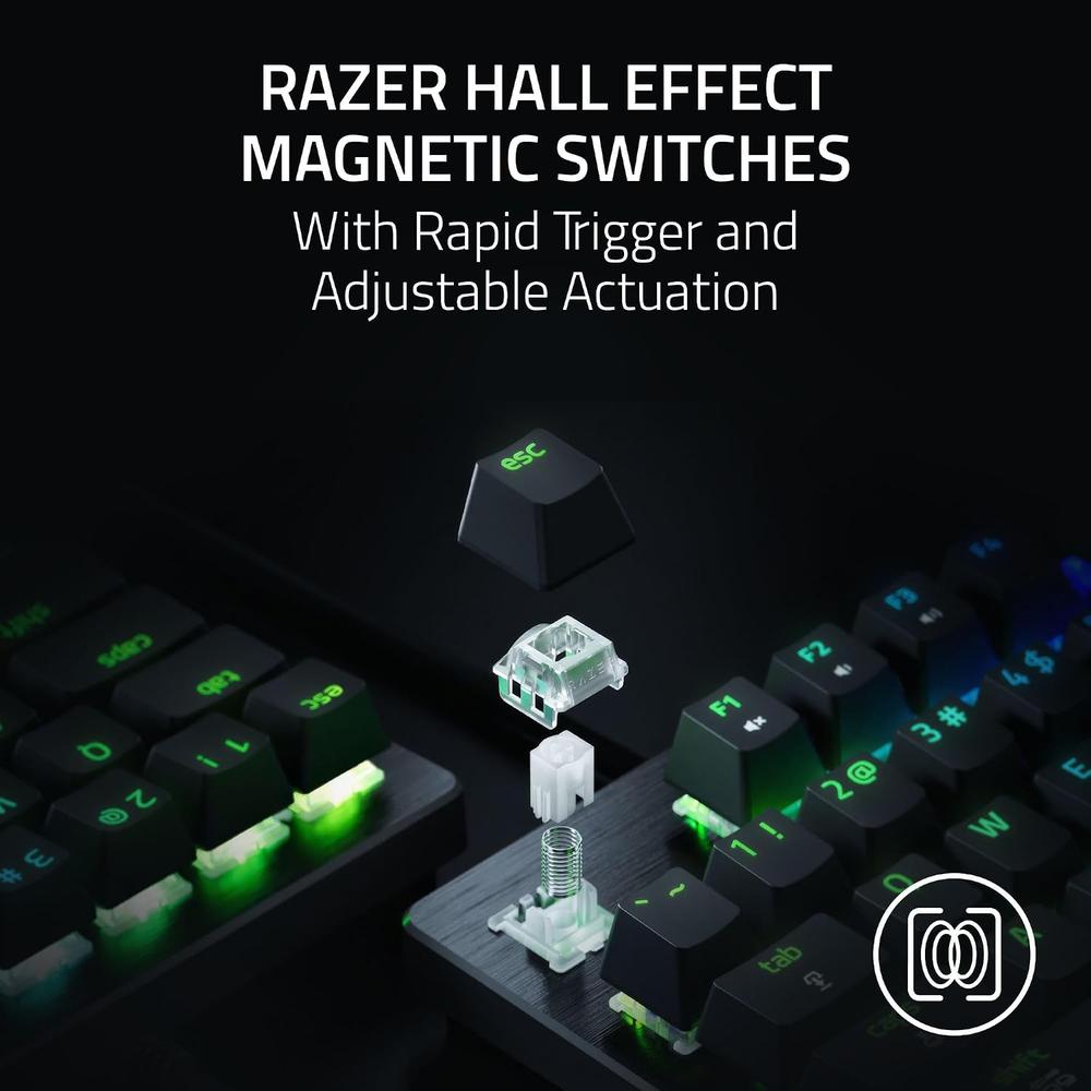 TECLADO ALÁMBRICO GAMER RAZER HUNTSMAN V3 HE TKL| NEGRA - 2
