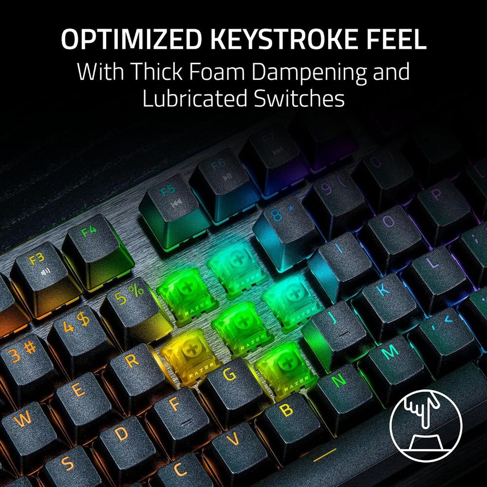 TECLADO ALÁMBRICO GAMER RAZER HUNTSMAN V3 HE TKL| NEGRA - 6