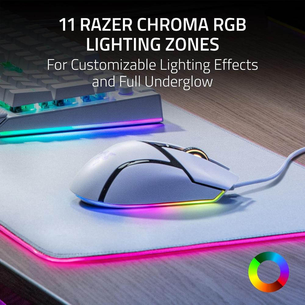MOUSE GAMER RAZER BASILISK V3 RGB| BLANCO - 4