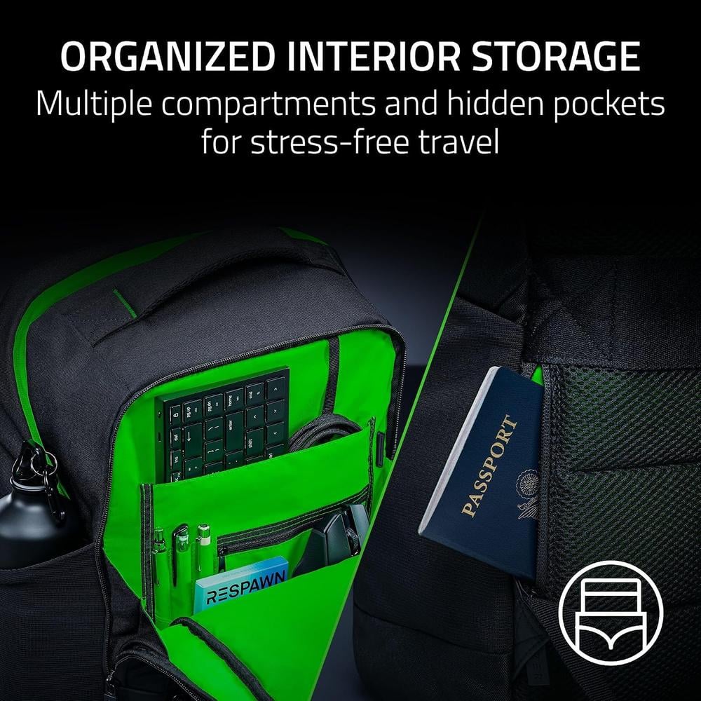 MOCHILA PARA LAPTOP GAMER RAZER ROGUE V4 16'| NEGRA - 3