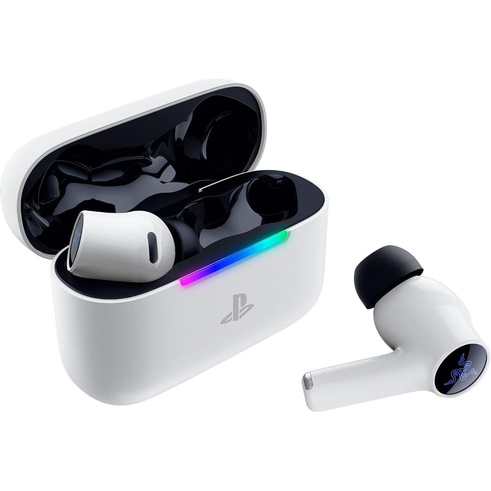 AUDÍFONOS GAMER INALÁMBRICOS RAZER HAMMERHEAD V3 X PLAYSTATION| BLANCO - 1
