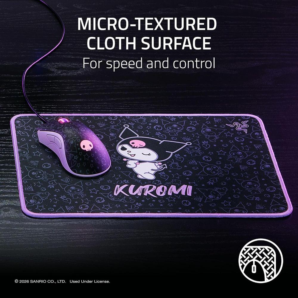 ALFOMBRILLA GAMER RAZER GOLIATHUS MEDIUM KUROMI| NEGRA - 2