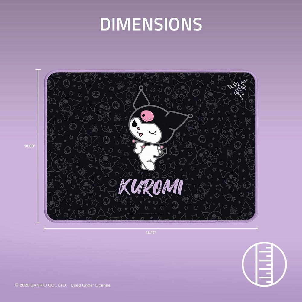 ALFOMBRILLA GAMER RAZER GOLIATHUS MEDIUM KUROMI| NEGRA - 5