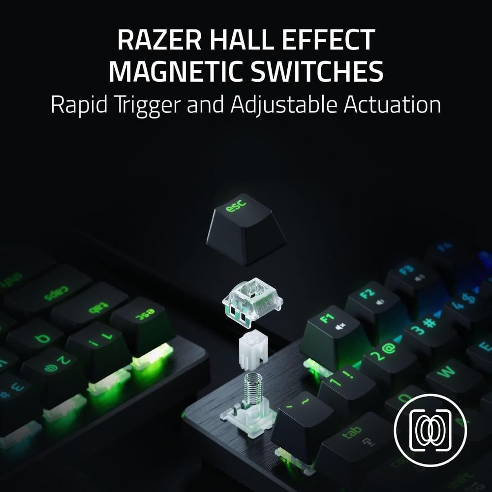 TECLADO ALÁMBRICO GAMER RAZER HUNTSMAN V3 HE MINI 65%| NEGRA - 2