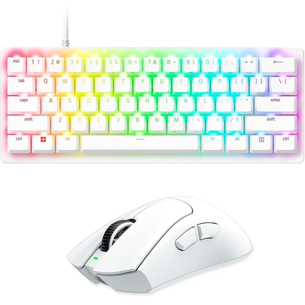 COMBO GAMER RAZER HUNTSMAN V3 PRO MINI + DEATHADDER V4 PRO |BLANCO - 1