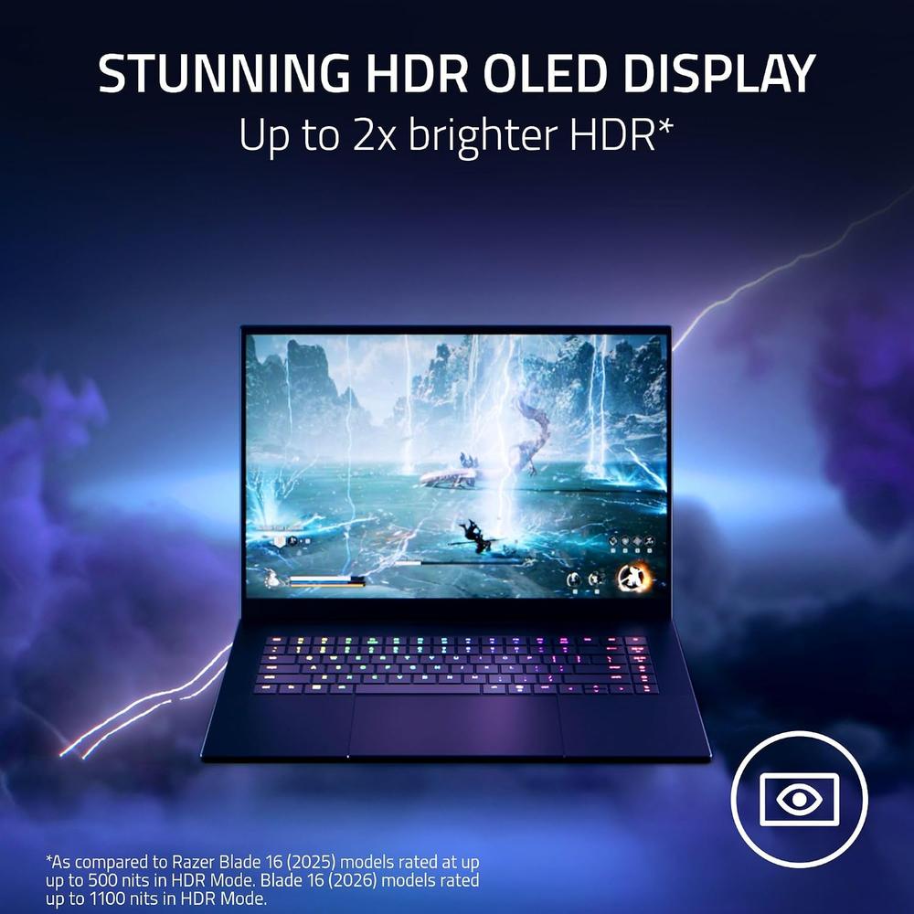 LAPTOP RAZER BLADE 16 16' INTEL ULTRA 9 RTX 5090 32GB 2TB | NEGRO - 6