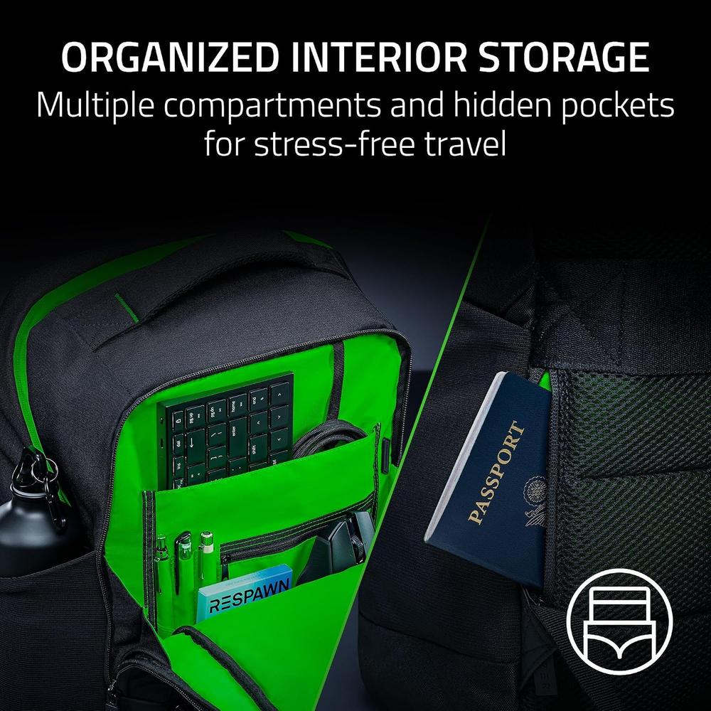 MOCHILA PARA LAPTOP GAMER RAZER ROGUE V4 18'| NEGRA - 3