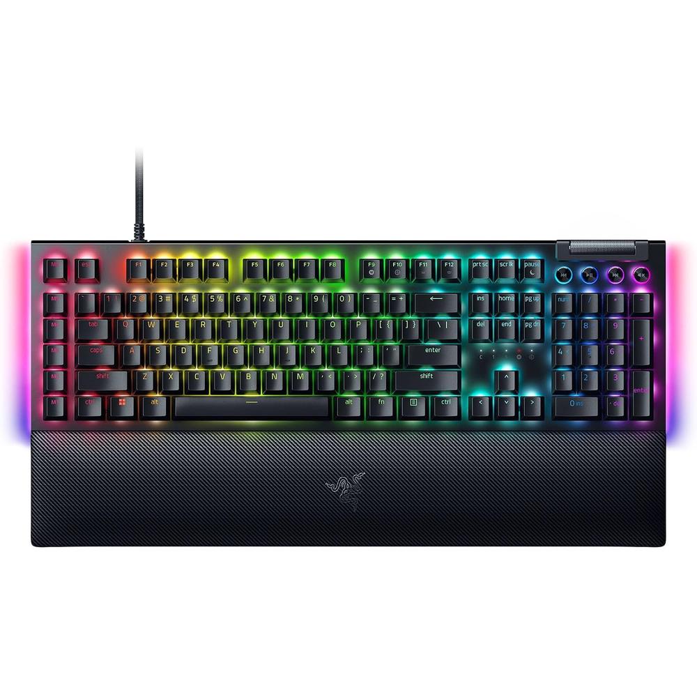 TECLADO ALÁMBRICO MECÁNICO GAMER RAZER BLACKWIDOW V4 SWITCH| GREEN - 1