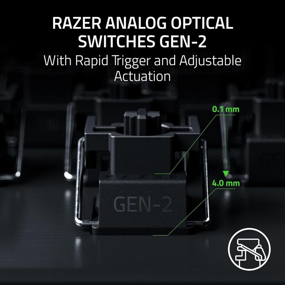 TECLADO ALÁMBRICO GAMER RAZER HUNTSMAN V3 TKL ANALÓGICO ÓPTICO| NEGRA - 3