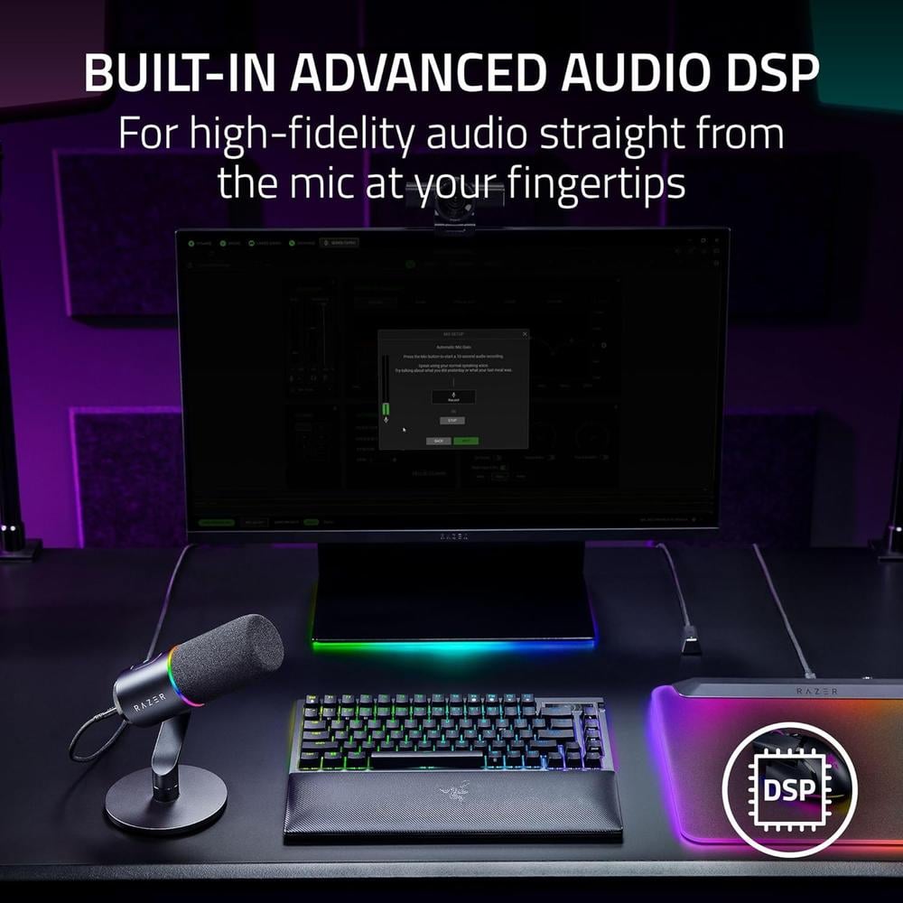 MICRÓFONO RAZER SEIREN V3 PRO USB-C / XLR| NEGRA - 3