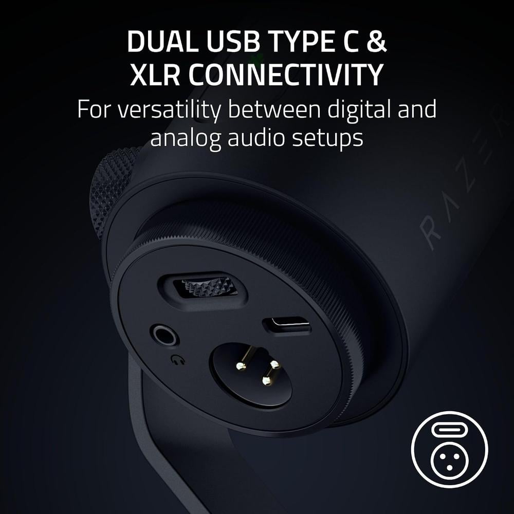 MICRÓFONO RAZER SEIREN V3 PRO USB-C / XLR| NEGRA - 4