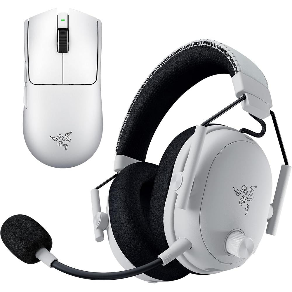 COMBO GAMER RAZER BLACKSHARK V3 PRO + VIPER V4 PRO |BLANCO - 1
