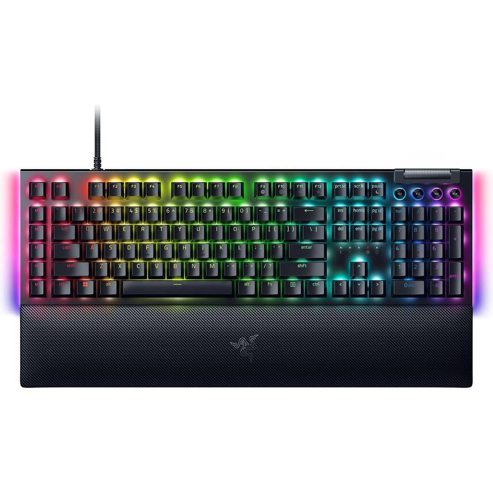 TECLADO ALÁMBRICO MECÁNICO GAMER RAZER BLACKWIDOW V4 SWITCH| YELLOW - 1