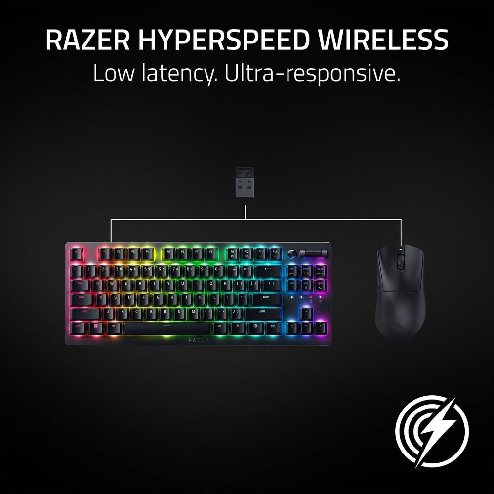 MOUSE GAMER INALÁMBRICO RAZER DEATHADDER V3 HYPERSPEED| NEGRA - 5