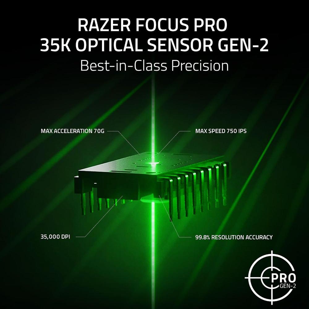 COMBO GAMER RAZER BASILISK V3 PRO 35K + FIREFLY V2 PRO| NEGRO - 4