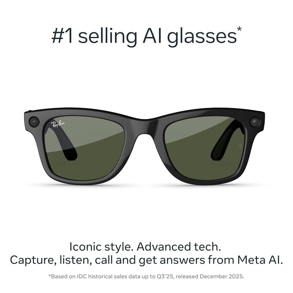LENTES RAY-BAN META GEN 2 WAYFARER LARGE | BLACK GREEN SHINY - 2