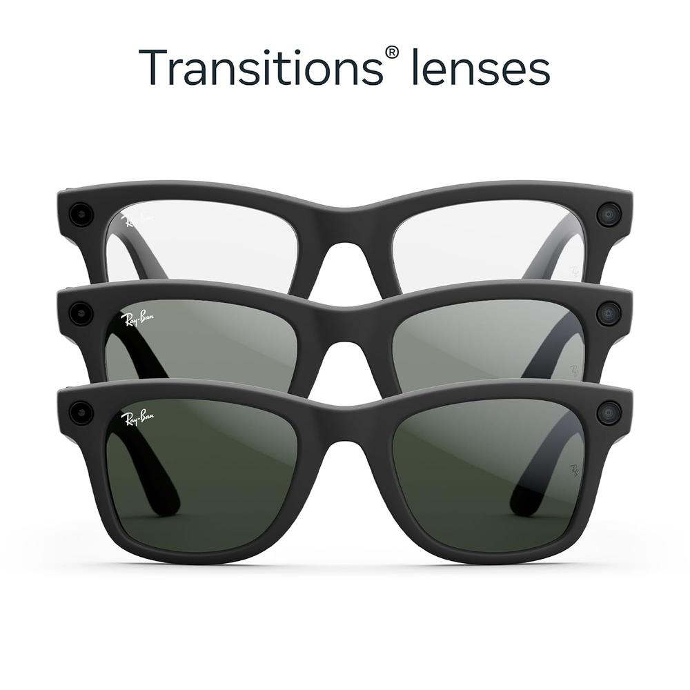 LENTES RAY-BAN META GEN 1 WAYFARER LARGE | BLACK GREEN SHINY - 2