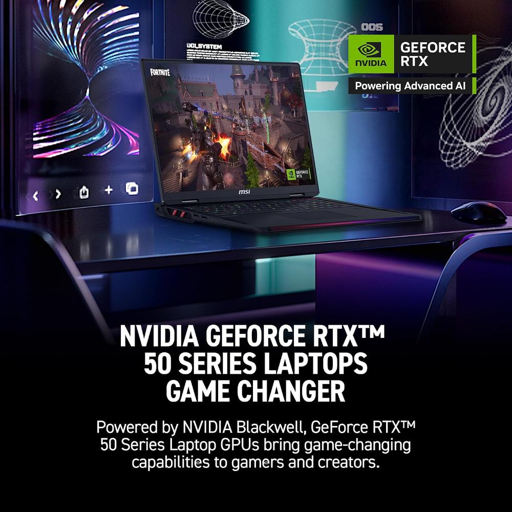 LAPTOP MSI RAIDER 18 HX AI 18″ INTEL ULTRA 9 RTX 5080 64GB 4TB | NEGRO - 4