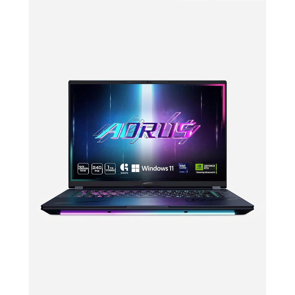 LAPTOP GIGABYTE AORUS MASTER 16 16″ INTEL ULTRA 9 RTX 5070 TI 32GB 1TB | NEGRO - 1