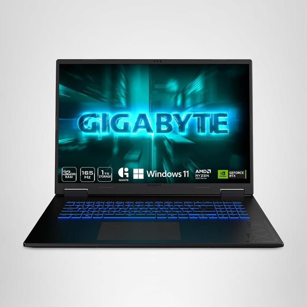 LAPTOP GIGABYTE GAMING A18 18″ RYZEN 7 RTX 5060 32GB 1TB | ACERO NEGRO - 1