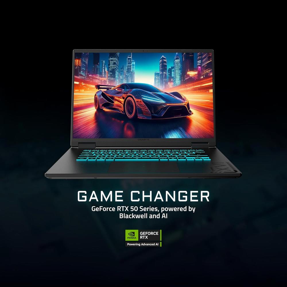 LAPTOP GIGABYTE GAMING A16 16″ INTEL CORE I7 RTX 5070 16GB 1TB | NEGRO - 4