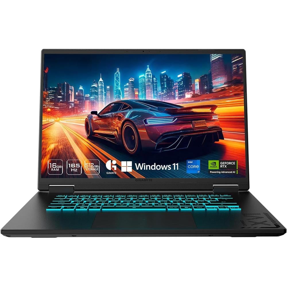 LAPTOP GIGABYTE GAMING A16 16″ INTEL CORE I7 RTX 5050 16GB 512GB | NEGRO - 1
