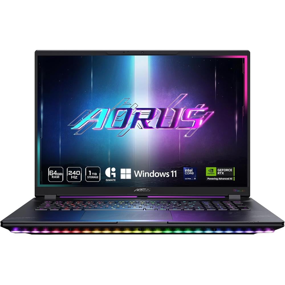 LAPTOP GIGABYTE AORUS MASTER 18 18″ INTEL ULTRA 9 RTX 5080 32GB 2TB | NEGRO - 1