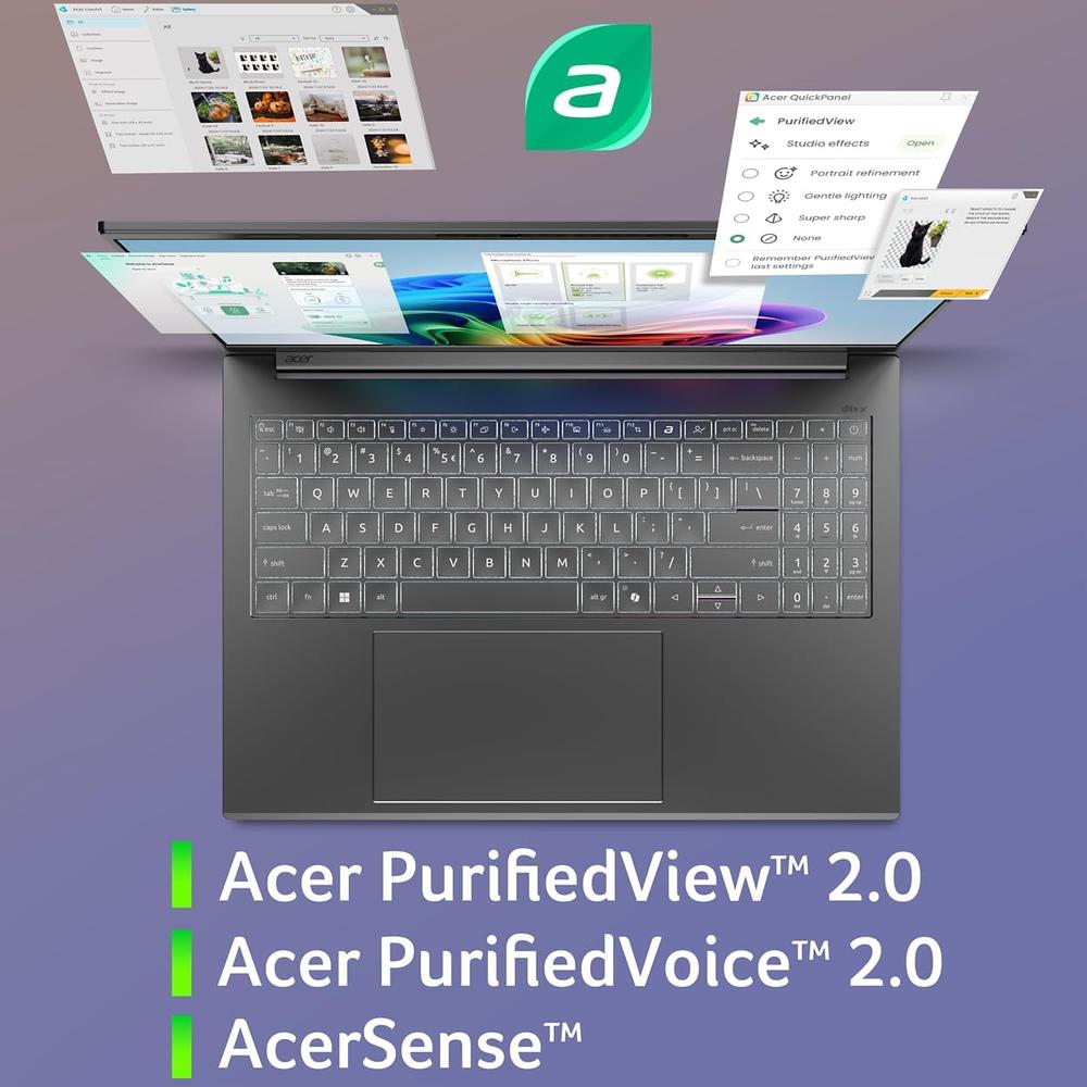 LAPTOP ACER ASPIRE 16 AI 16″ SNAPDRAGON X 16GB 512GB | GRIS - 6