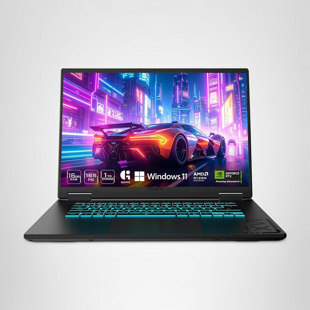 LAPTOP GIGABYTE GAMING A16 16″ RYZEN 7 RTX 5060 16GB 1TB | NEGRO - 1