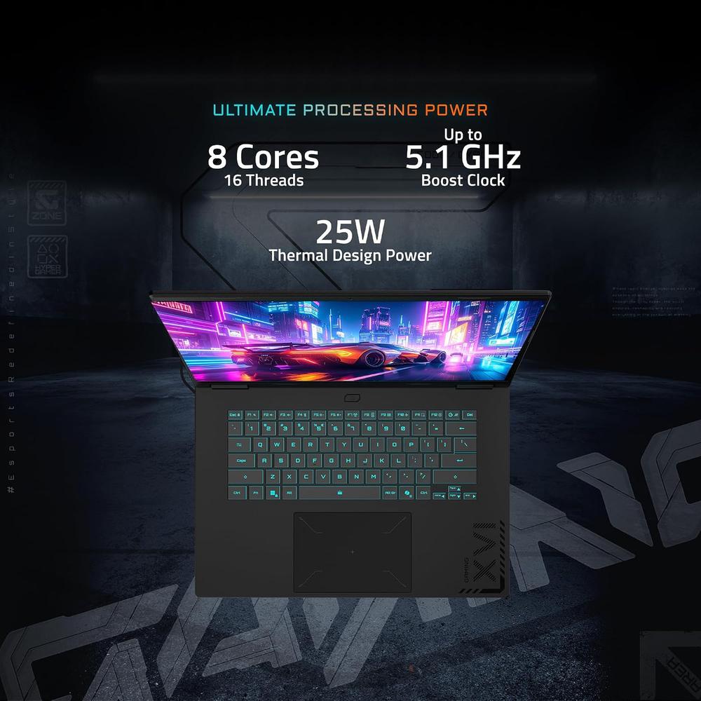 LAPTOP GIGABYTE GAMING A16 16″ RYZEN 7 RTX 5060 16GB 1TB | NEGRO - 3