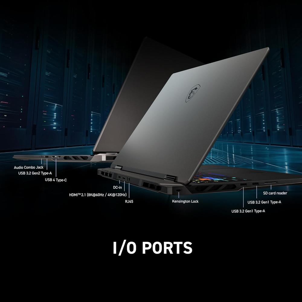 LAPTOP MSI VECTOR A18 HX 18″ RYZEN 9 RTX 5070 TI 32GB 2TB | GRIS COSMOS - 6