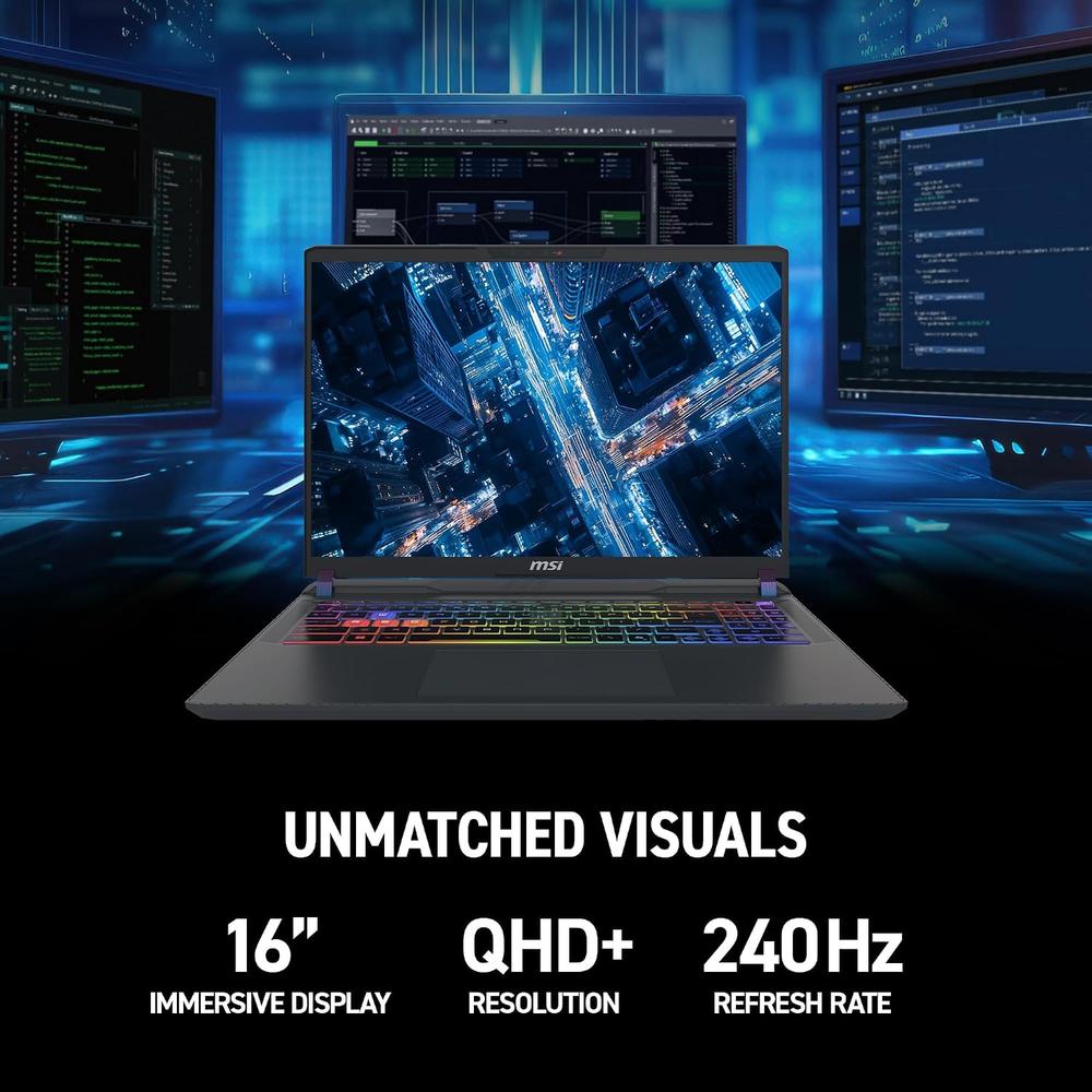 LAPTOP MSI VECTOR 16 HX AI 16″ INTEL ULTRA 9 RTX 5070 TI 16GB 1TB | GRIS COSMOS - 5